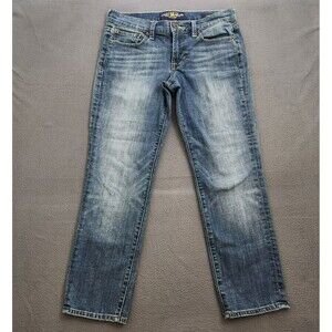 Lucky Brand Women 2/26 Low Rise Sweet Crop Straight Leg Jeans